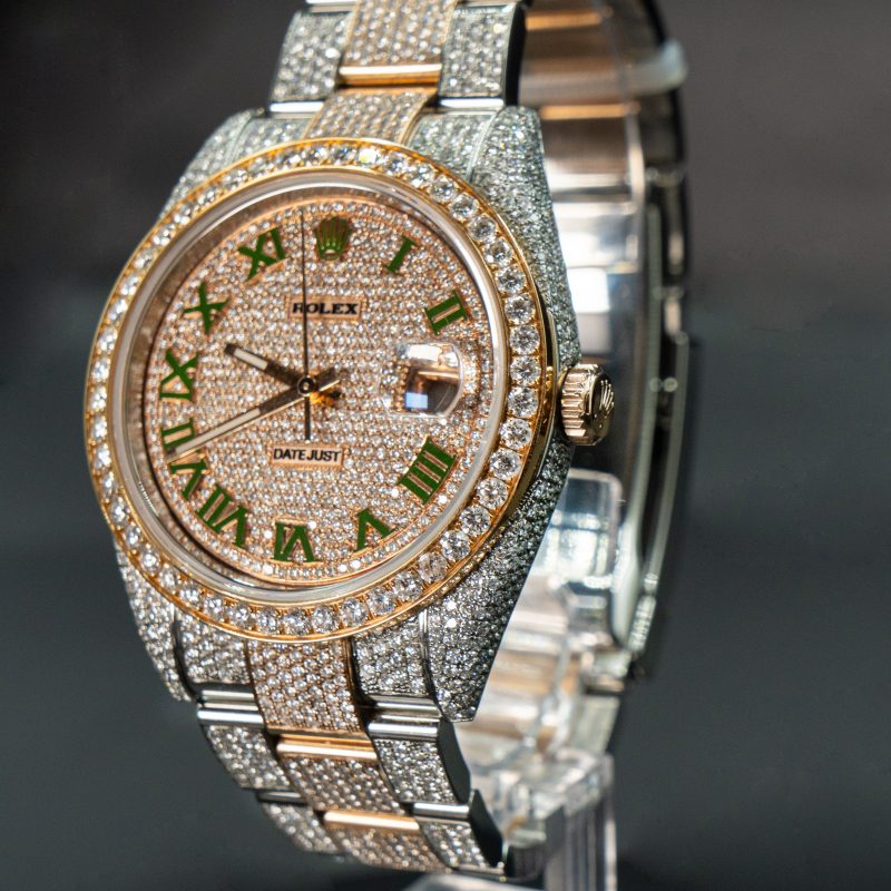 Fully Iced Out Rolex Watch in Dubai